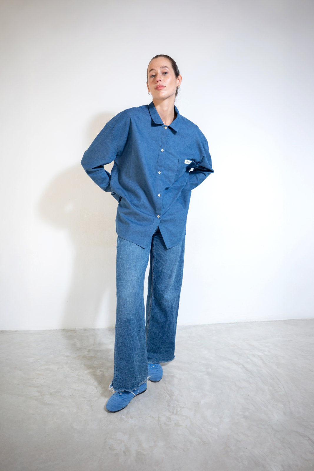 SUNSET SHIRT Jean linen