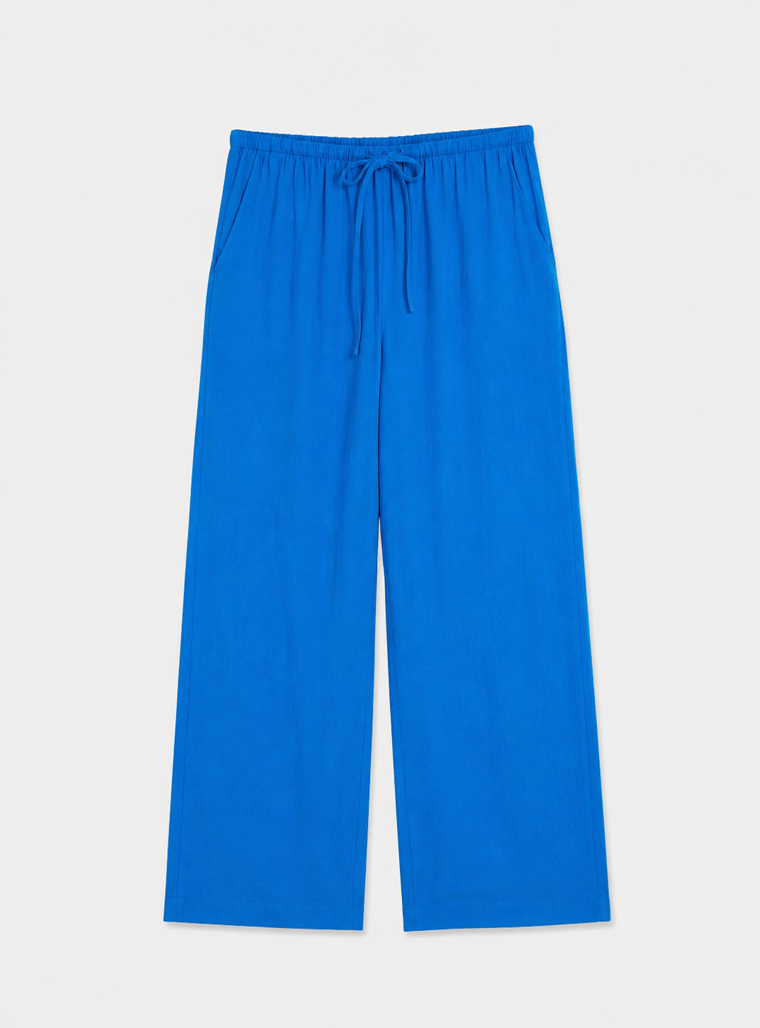 JAPÓN PANTS Electric blue linen
